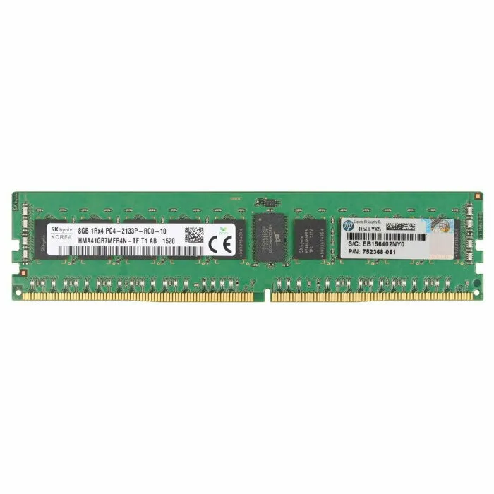 Модуль памяти HPE 8Гб PC4-2133P-R Single Rank x4 для Gen9 (774170-001B) Модуль памяти HPE 8Гб PC4-2133P-R Single Rank x4 для Gen9 (774170-001B)