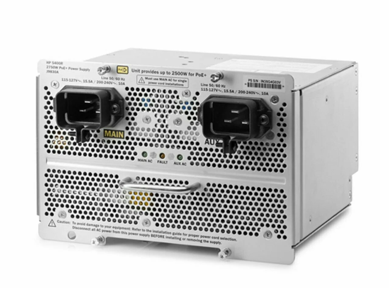 Блок питания HP 5400R 2750W PoE+ ZL2 Power Module Блок питания HP 5400R 2750W PoE+ ZL2 Power Module