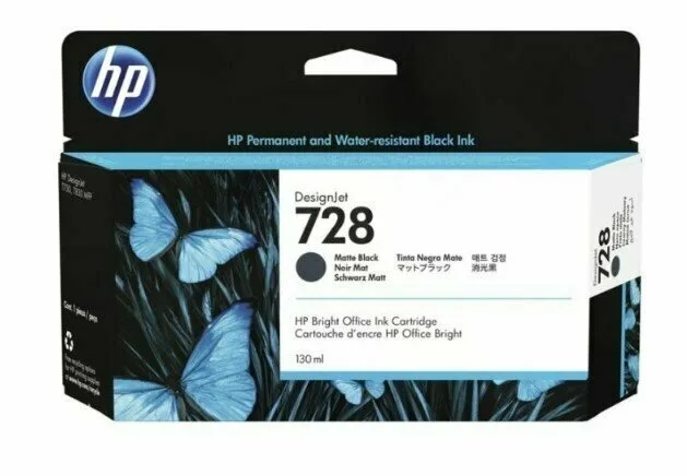 Картридж HP 728 черный матовый / 130 мл (3WX25A) Картридж HP 728 черный матовый / 130 мл (3WX25A)