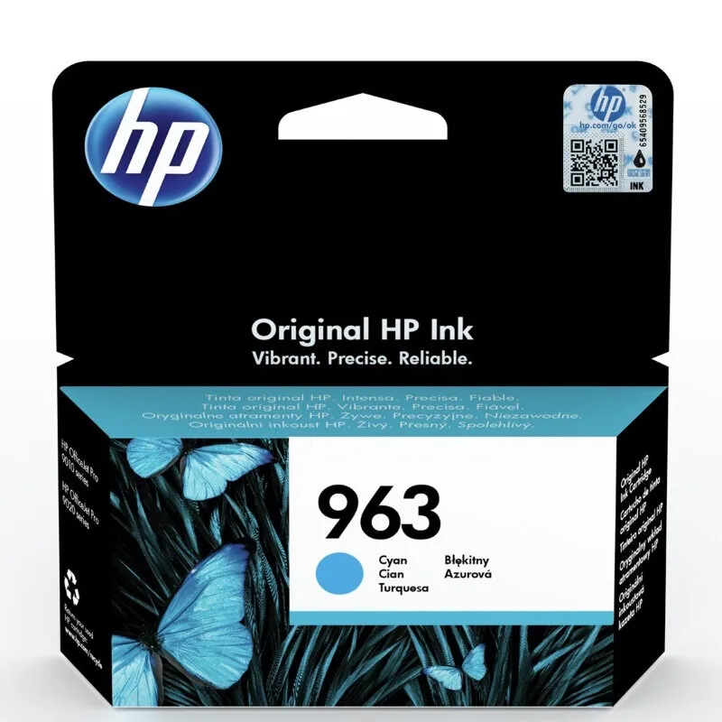 Картридж HP 963, струйный, голубой/ 700 страниц (3JA23AE) Картридж HP 963, струйный, голубой/ 700 страниц (3JA23AE)