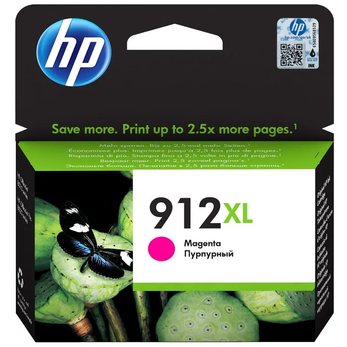 Картридж струйный HP 912XL увеличенной емкости пурпурный (825 стр. для HP OfficeJet 801x/802x) (3YL82AE)