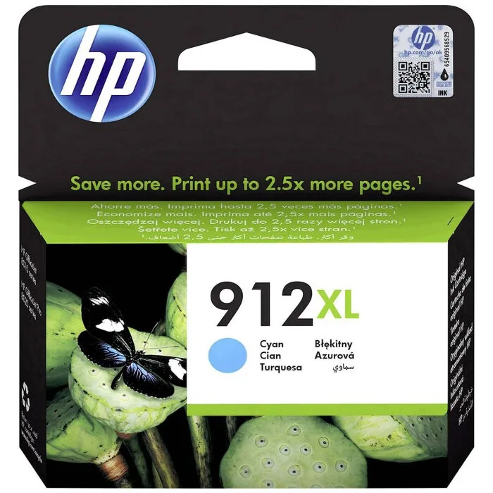 Картридж струйный HP 912XL увеличенной емкости голубой (825 стр. для HP OfficeJet 801x/802x) (3YL81AE)