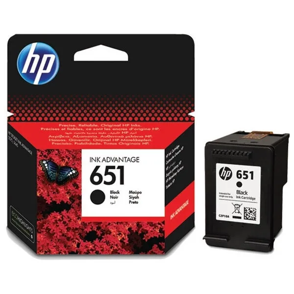 Картридж HP 651, черный / 600 страниц (C2P10AE)