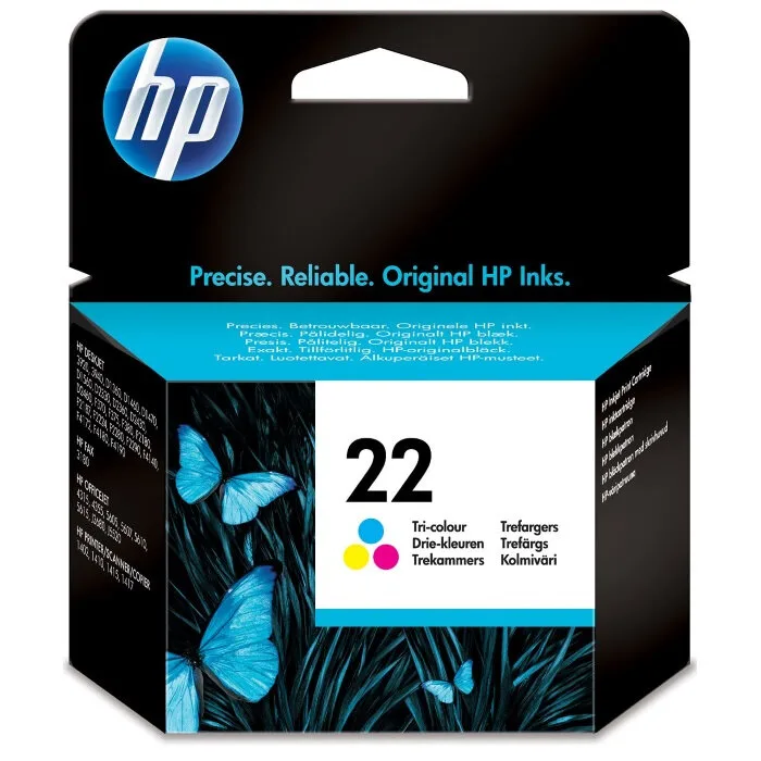 Картридж HP 22 , трёхцветный/ 165страниц (C9352AE)