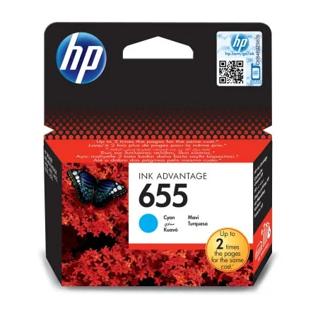 Картридж HP 655, голубой / 600 страниц (CZ110AE)