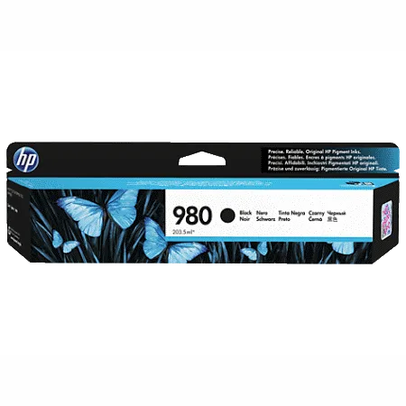 HP 980, Оригинальный струйный картридж HP, Черный, 10000 стр (D8J10A)