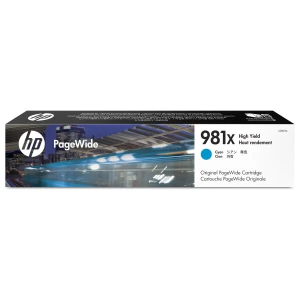 Картридж HP 981X, Голубой / 10000 страниц (L0R09A)