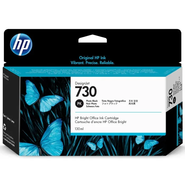 Картридж HP 730 струйный черный фото (130 мл) (P2V67A) Картридж HP 730 струйный черный фото (130 мл) (P2V67A)