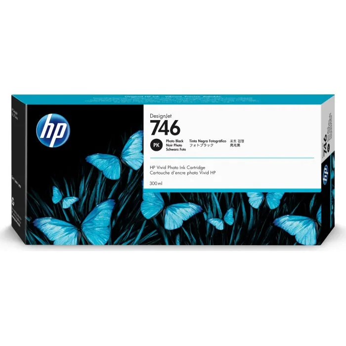 Картридж HP DesignJet 746, 300 мл, черный фото (P2V82A)