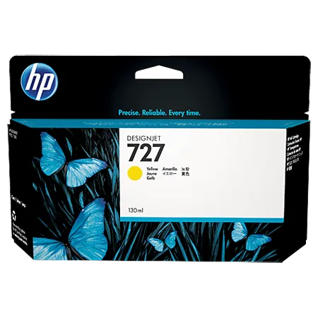 Картридж HP 727, желтый 130 мл (B3P21A)