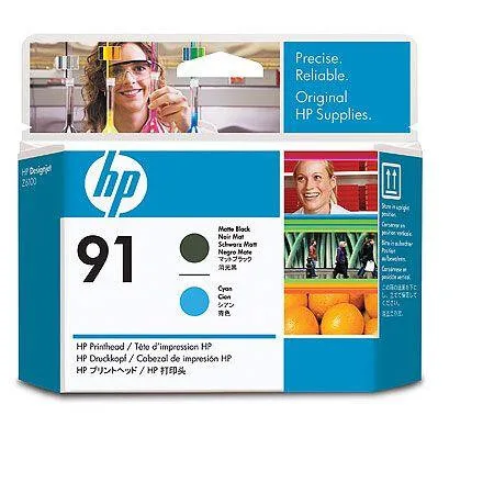 HP Печатающая головка 91Матовая черная и голубая (C9460A) HP Печатающая головка 91Матовая черная и голубая (C9460A)