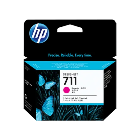 Картриджи HP 711 с пурпурными чернилами 29 мл, 3 шт. в упаковке (CZ135A) Картриджи HP 711 с пурпурными чернилами 29 мл, 3 шт. в упаковке (CZ135A)