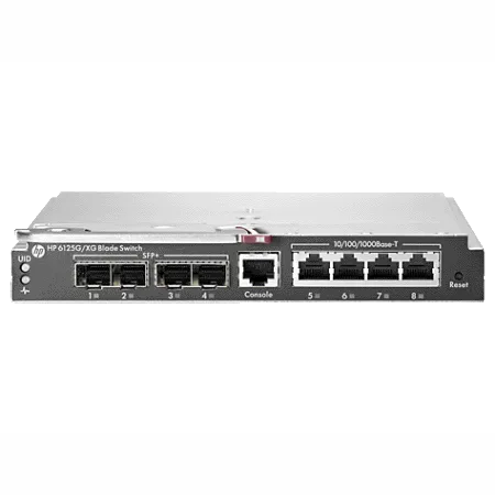 HP Ethernet Blade Switch 6125G/ XG, 16х1Gb downlinks, 4x1Gb (RJ45), 4xSFP/ SFP+ (1Gb/ 10Gb/ IRF), 1xMang (RJ45) (658250-B21)