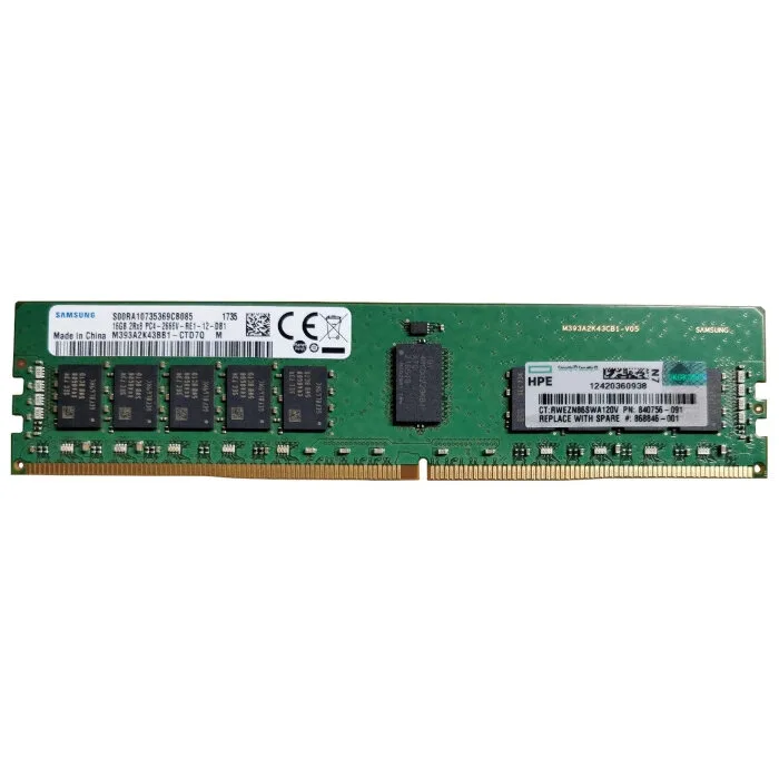 Модуль памяти HPE 16 Гб DDR3-1333, x4 Reg (аналог 632204-001 для Gen7) (632204-001B)