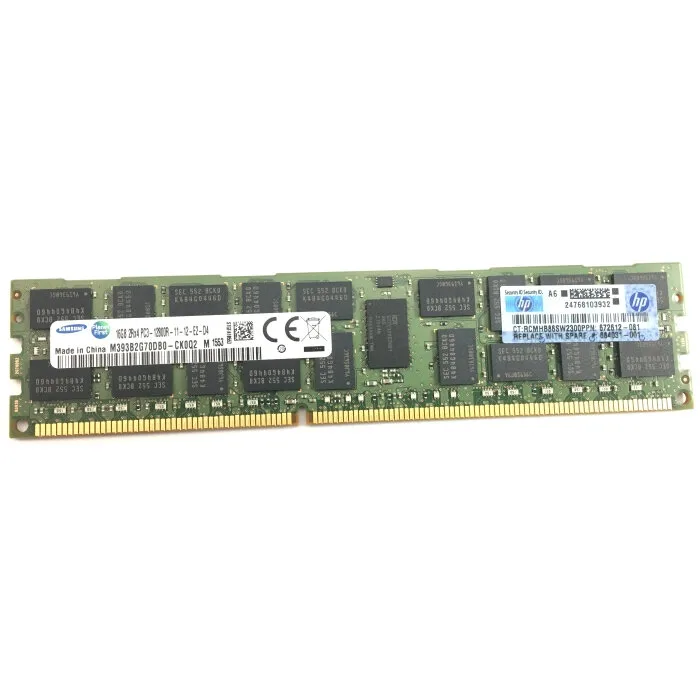 Модуль памяти HPE 16Гб PC3-12800R, DDR3-1600 (для Gen8) (684031-001B)