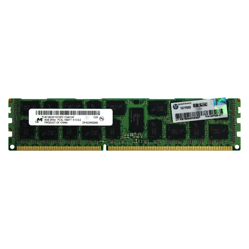 Модуль памяти HPE 8Гб PC3-12800R, DDR3-1600 (для Gen8) (664691-001B)
