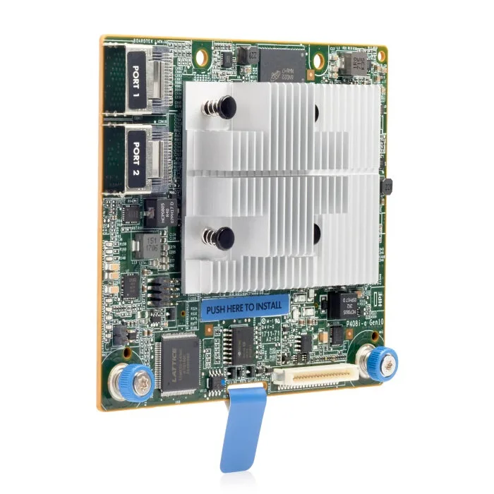 Модульный LH-контроллер HPE Smart Array E408i-a SR Gen10/ 12G (8 внутр. каналов, без кэша, 2 int. mini-SAS, AROC, RAID 0,1,5,6,10,50,60) (869081-B21)