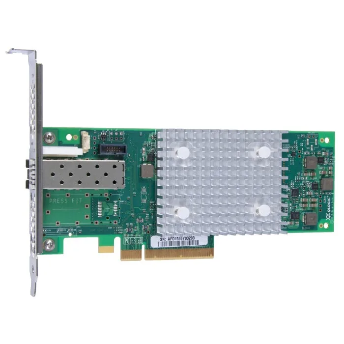 HBA-адаптер HPE StoreFabric SN1100Q, FC 16 Гбит/с, 2x PCI-E 3.0, 2x 16 Гбит SFP+, брекеты (P9D94A)