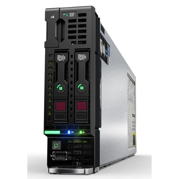 Сервер HPE Proliant BL460c Gen10 Gold 6140/2xXeon18C 2.3GHz(24.75MB)/4x32GbR2D_2666/P204i-bFBWC(1GB/RAID0/1/10/5/6)/noHDD(2)SFF/noDVD(not avail.)/iLO std/2x20GbFlexLOM(650FLB)/1slotEncl