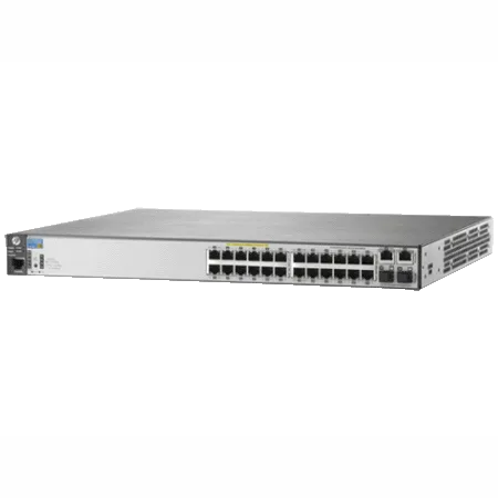Коммутатор HP 2620-24-PoE+ Switch (24x10/ 100 PoE+, 2x10/100/1000, 2xSFP, managed L3 static, virtual stacking, PoE 382W, 19") (J9625A#ABB)