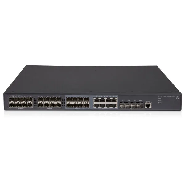 Коммутатор HP 5130-24G-SFP-4SFP+ EI Switch (16x100/1000 SFP + 8x100/1000 SFP or RJ-45 + 4x1/10G SFP+, Managed static L3, Stacking, IRF, 2 p/s slots, no p/s incl, 19') (JG933A)