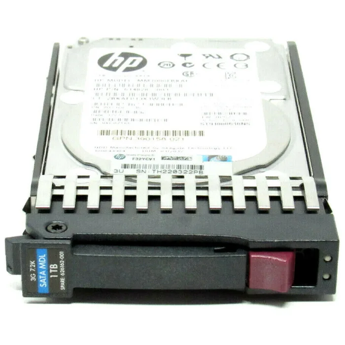 Жесткий диск для серверов HPE 1TB SFF, SATA, 7,2K 3G HP Midline (для Gen7) (626162-001B)