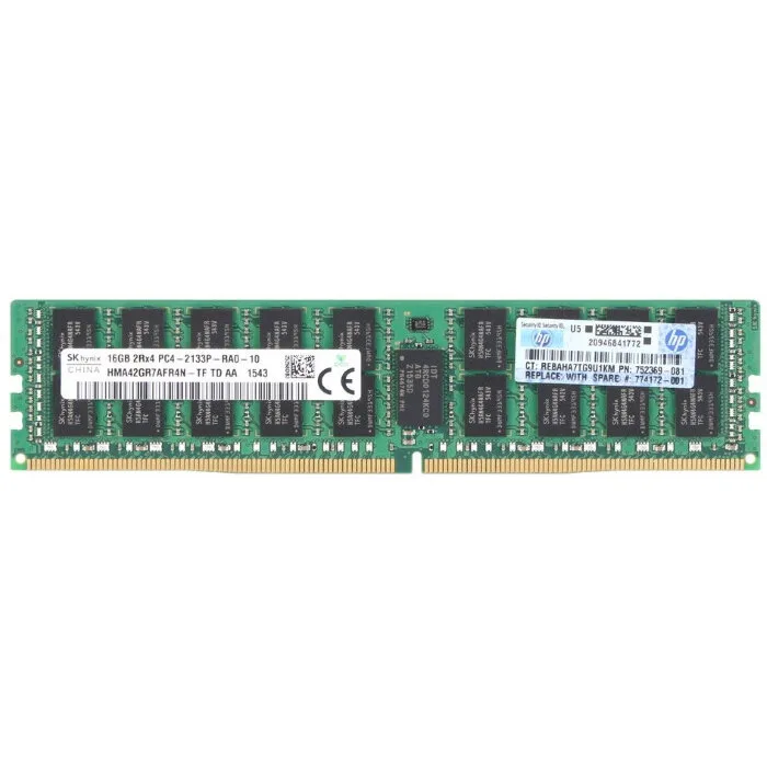 Модуль памяти HPE 16 Гб PC4-2133P-R Dual-Rank x4 Registered для Gen9 (774172-001B)