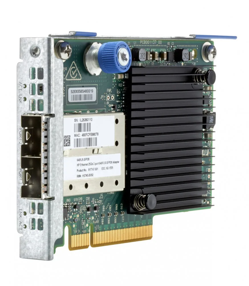 Адаптер HPE FlexibleLOM 640FLR-SFP28 2x10/ 25Gb (817749-B21) Адаптер HPE FlexibleLOM 640FLR-SFP28 2x10/ 25Gb (817749-B21)
